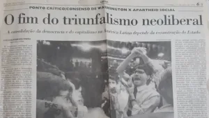 Matéria Folha de São Paulo : Triunfalismo Neoliberal