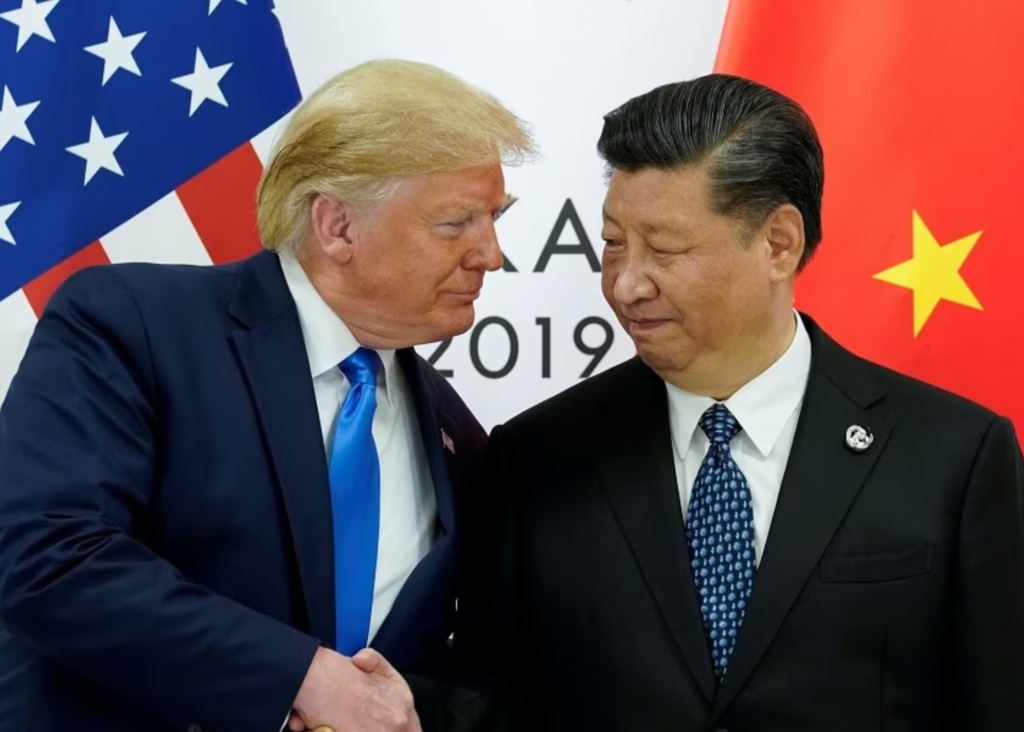 Trump e o presidente da China